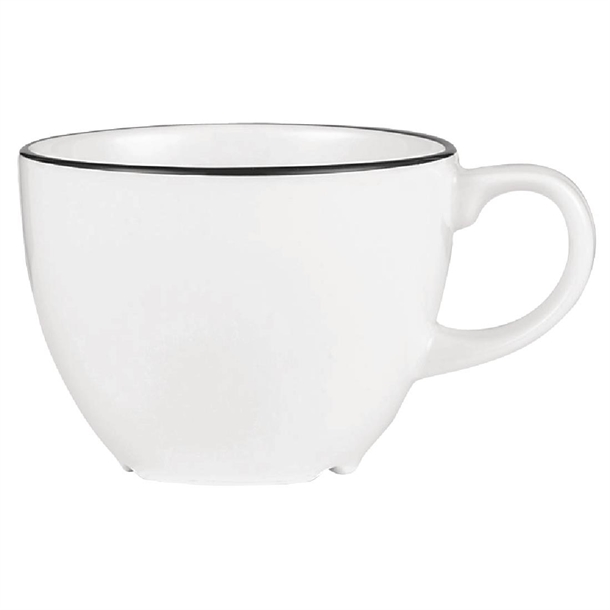 Alchemy Mono Elegant Tea Cup - 7 1/2oz (Box 24) (B2B)
