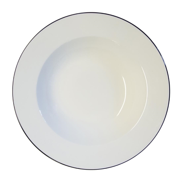 Alchemy Mono Rimmed Soup Bowl - 9" (Box 12) (B2B)