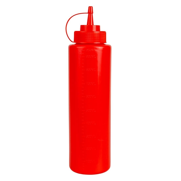 Vogue Squeeze Sauce Bottle Red - 994ml 35fl oz