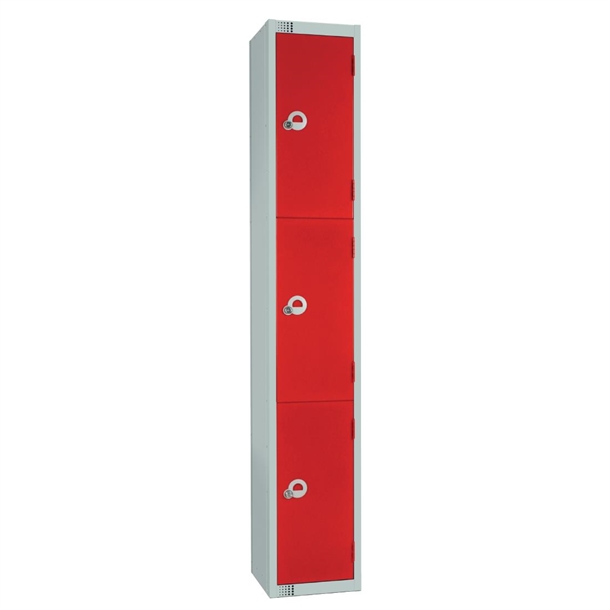 elite-three-door-padlock-locker-with-sloping-top-red