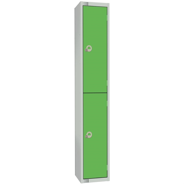 elite-double-door-padlock-locker-green
