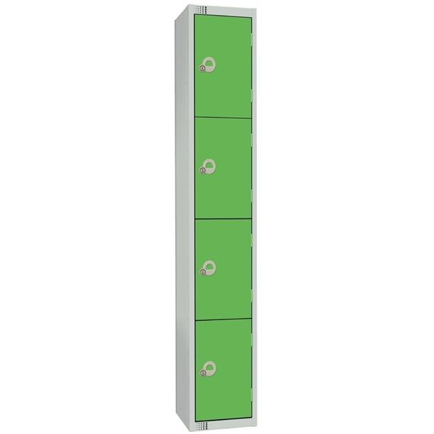 elite-four-door-electronic-combination-locker-with-sloping-top-green