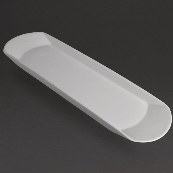 Olympia Whiteware Gondola Platter White - 650x190mm