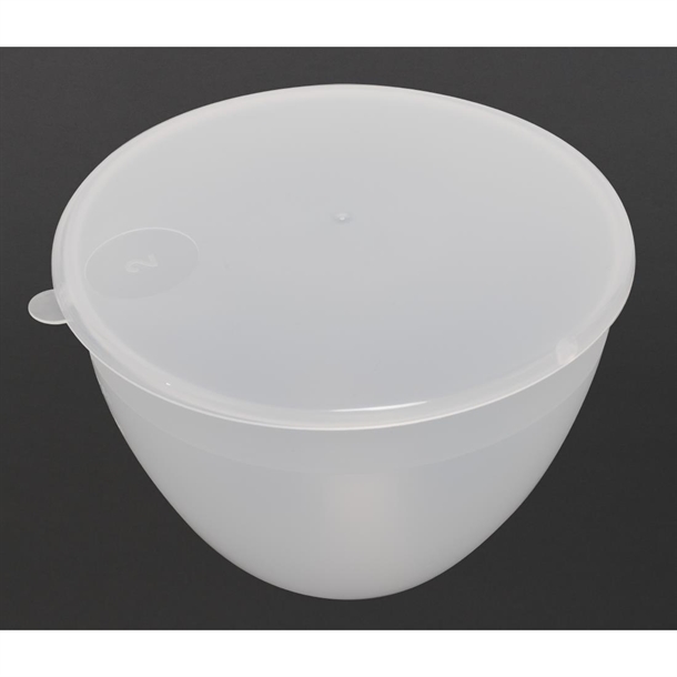 Pudding Basin Polyprop inc Lid - 2pint 153mm (Pack 6)