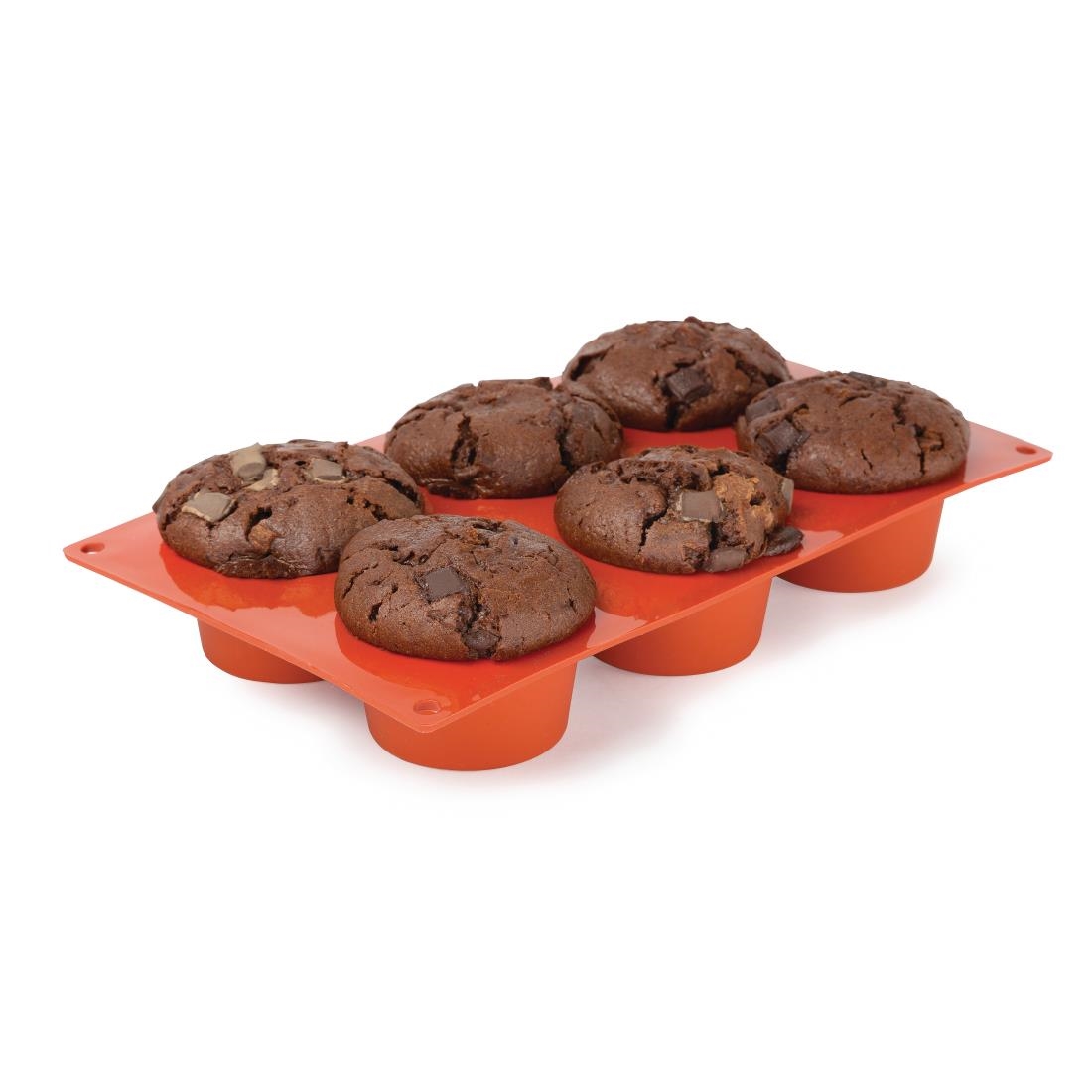 Pavoni Formaflex Silicone 6 Muffin Mould Oven Freezer and Dishwasher Safe