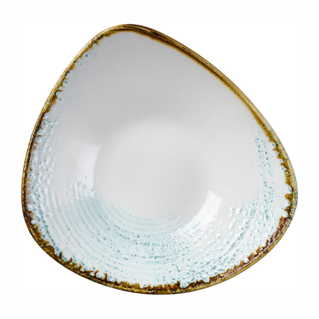 Churchill Blue Homespun Accents Aquamarine Triangle Bowls 235Mm (12 Pack)