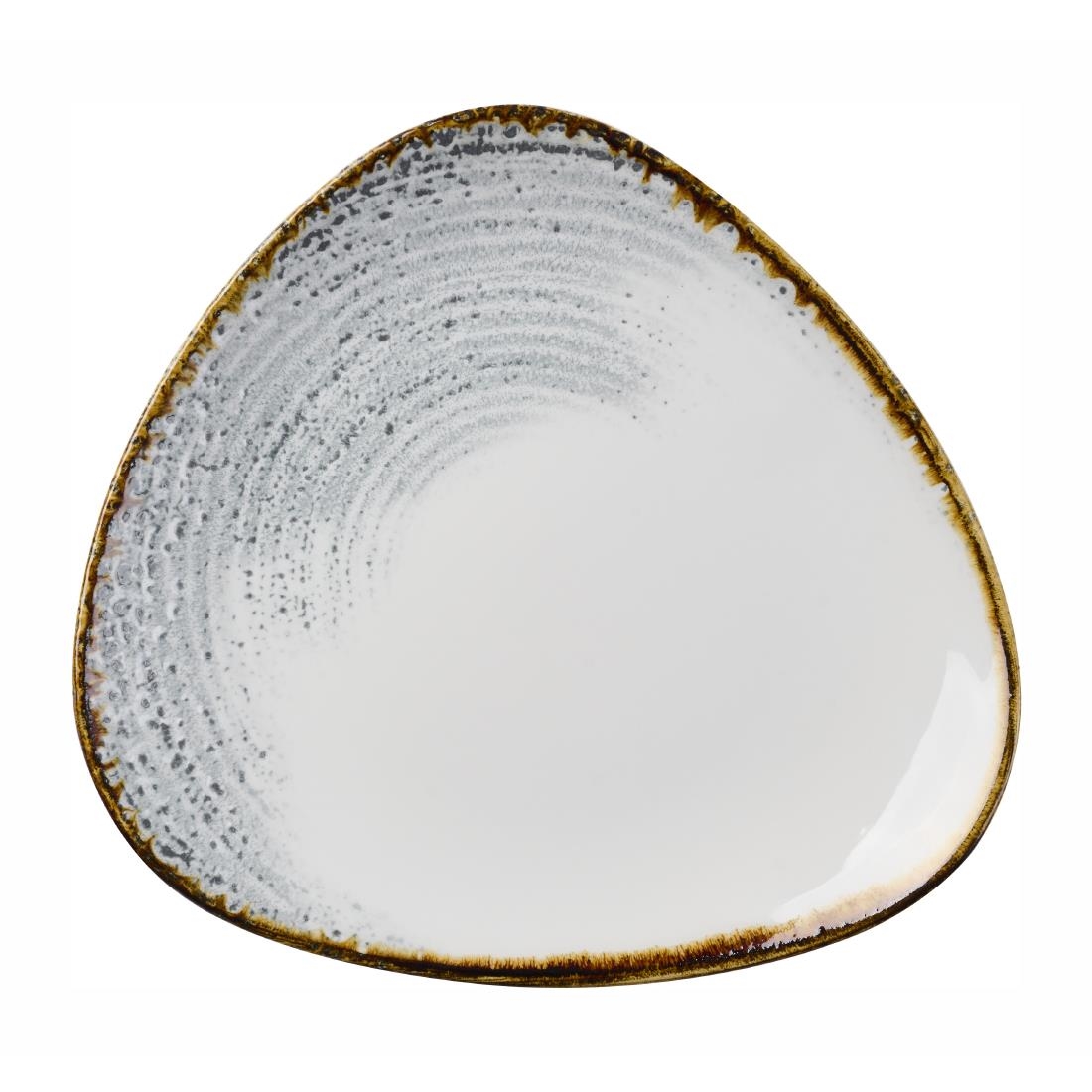 Churchill Grey Homespun Accents Triangle Plates 229Mm (12 Pack)