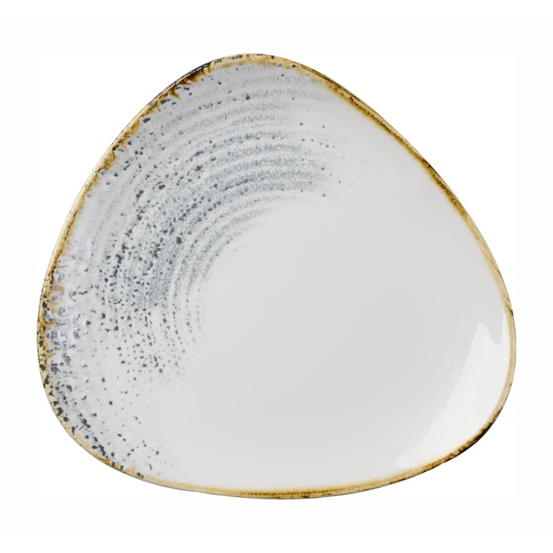 Churchill Grey Homespun Accents Triangle Plates 192Mm (12 Pack)