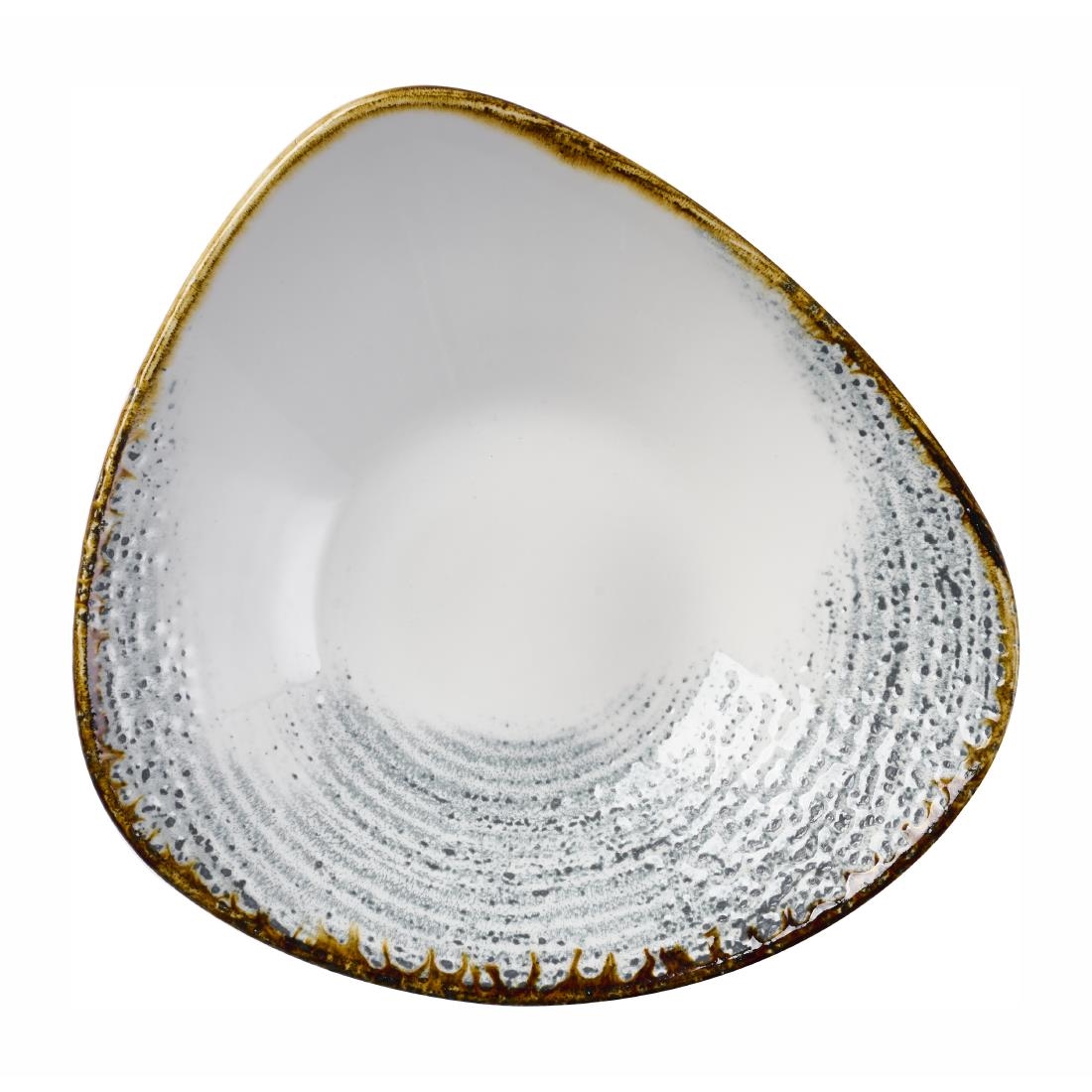 Churchill Grey Homespun Accents Triangle Bowls 235Mm (12 Pack)