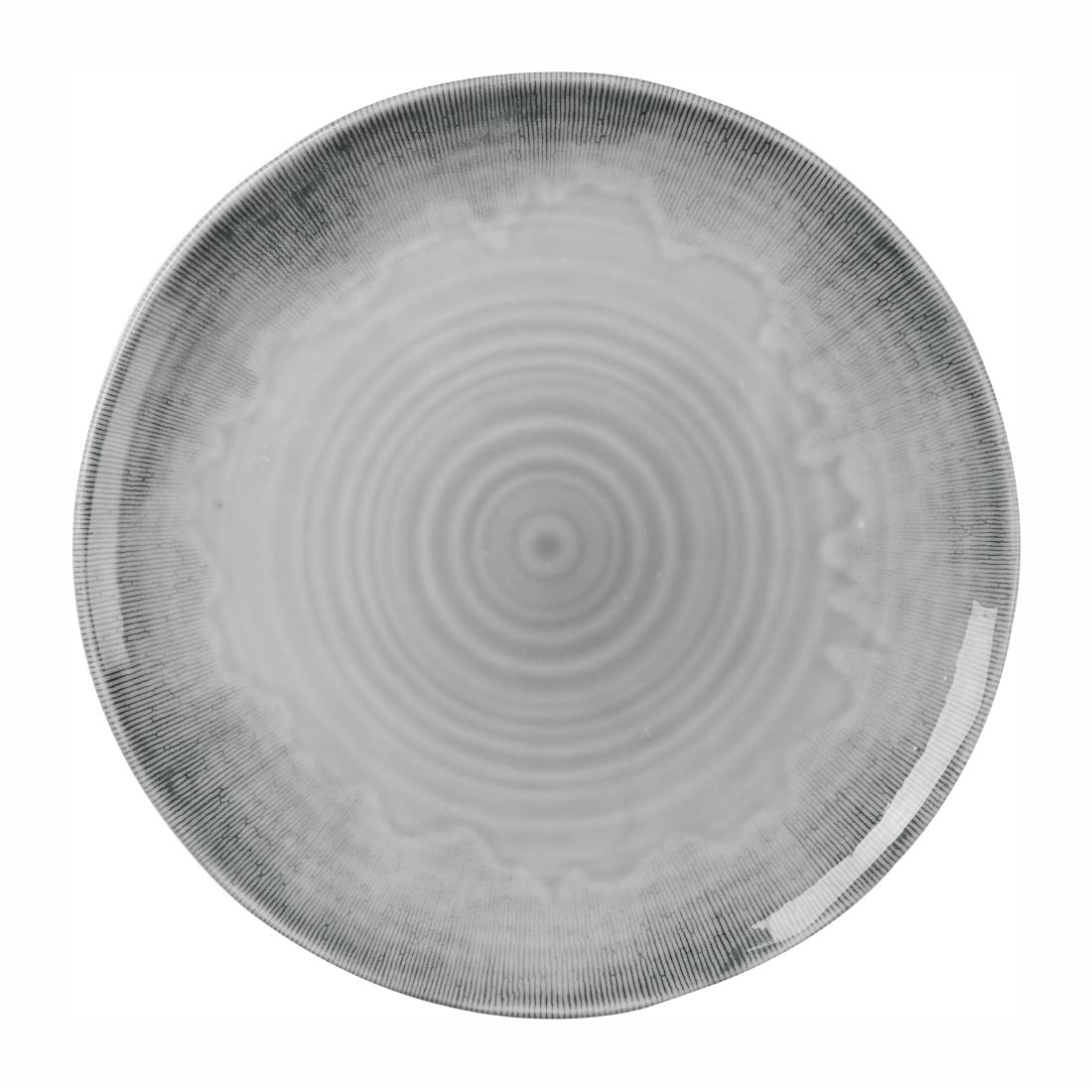 Dudson Grey Harvest Flux Organic Coupe Plates 295Mm (12 Pack)