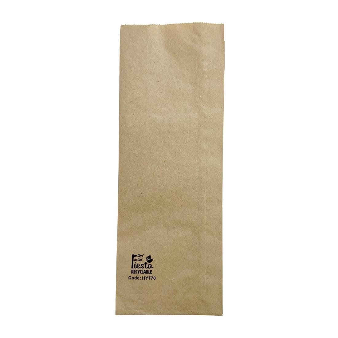 Fiesta Recyclable Brown Baguette/Panini Paper Bags 300X110mm (1000 Pack)