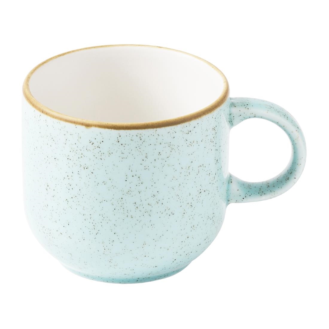 Churchill Super Vitrified Blue Churchill Stonecast Bubble Mugs Duck Egg 440Ml (6 Pack)