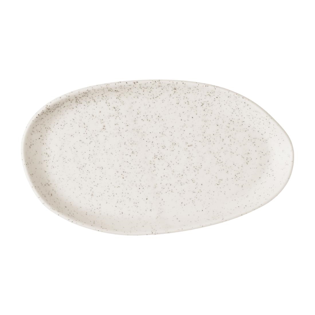 Churchill Super Vitrified White Churchill Stonecast Natural Organic Platters Barley 260X150mm (6 Pack)