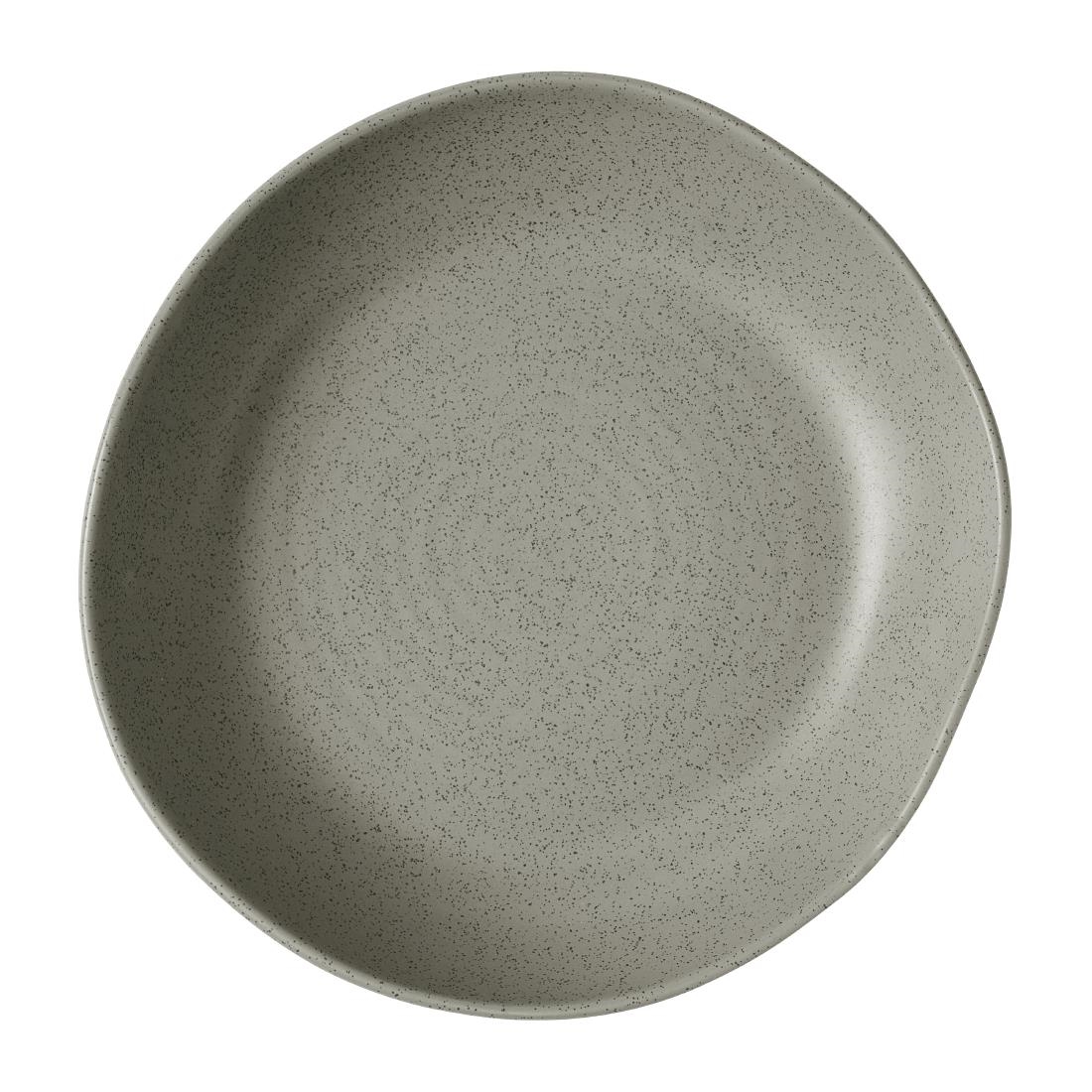 Churchill Super Vitrified Grey Churchill Stonecast Natural Organic Deep Bowls Peppercorn 215Mm (6 Pack)