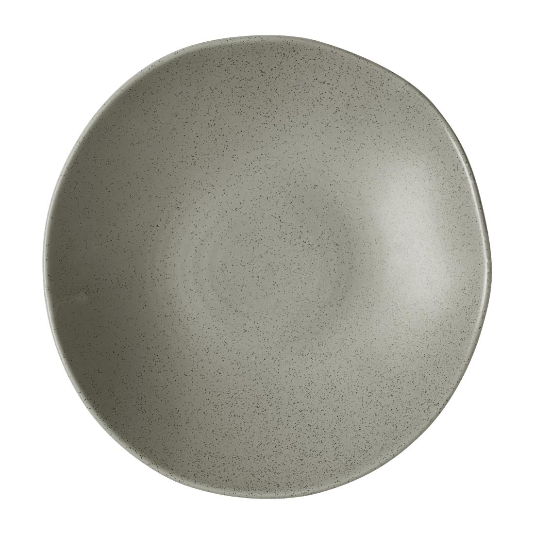 Churchill Super Vitrified Grey Churchill Stonecast Natural Organic Coupe Bowls Peppercorn 250Mm (6 Pack)