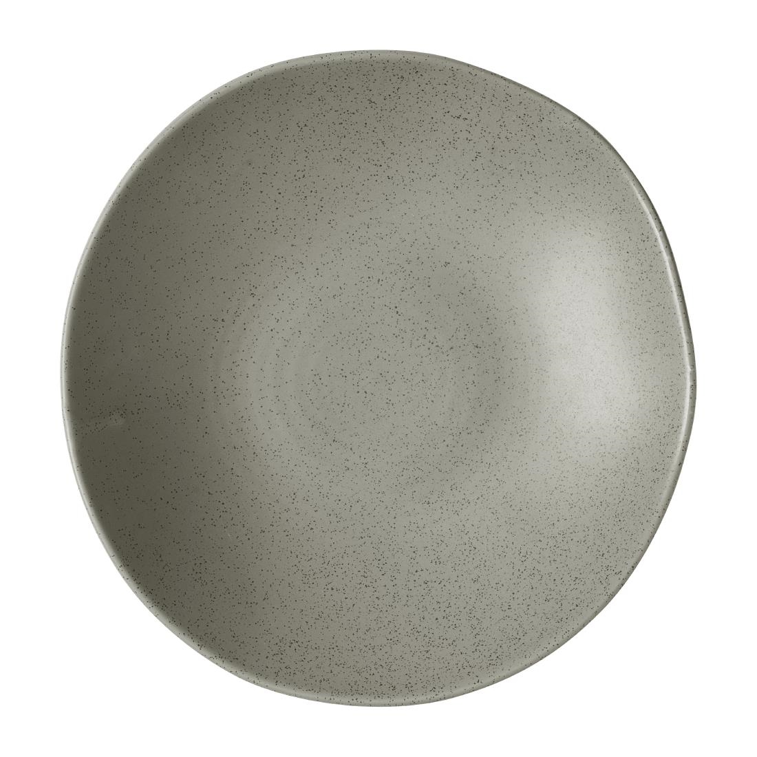 Churchill Super Vitrified Grey Churchill Stonecast Natural Organic Coupe Bowls Peppercorn 220Mm (6 Pack)