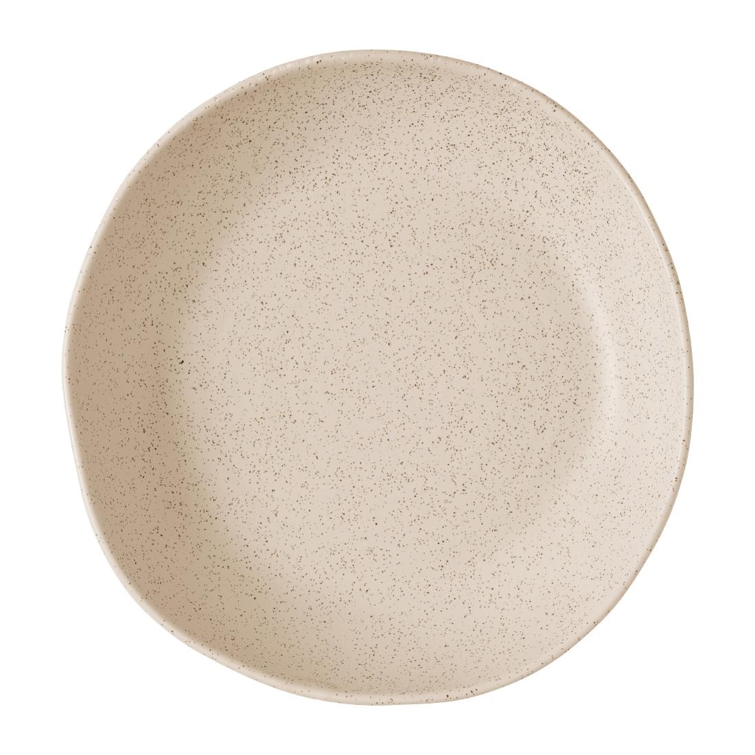 Churchill Super Vitrified Cream Churchill Stonecast Natural Organic Deep Bowls Nutmeg 215Mm (6 Pack)