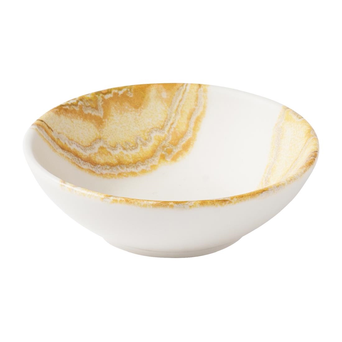 Churchill Super Vitrified Gold Churchill Tide Shallow Bowls 116Mm (12 Pack)