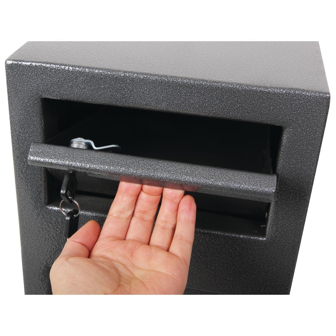 Phoenix Cash Deposit Drop Safe Silver 19Ltr 1K - GR356 - Nisbets