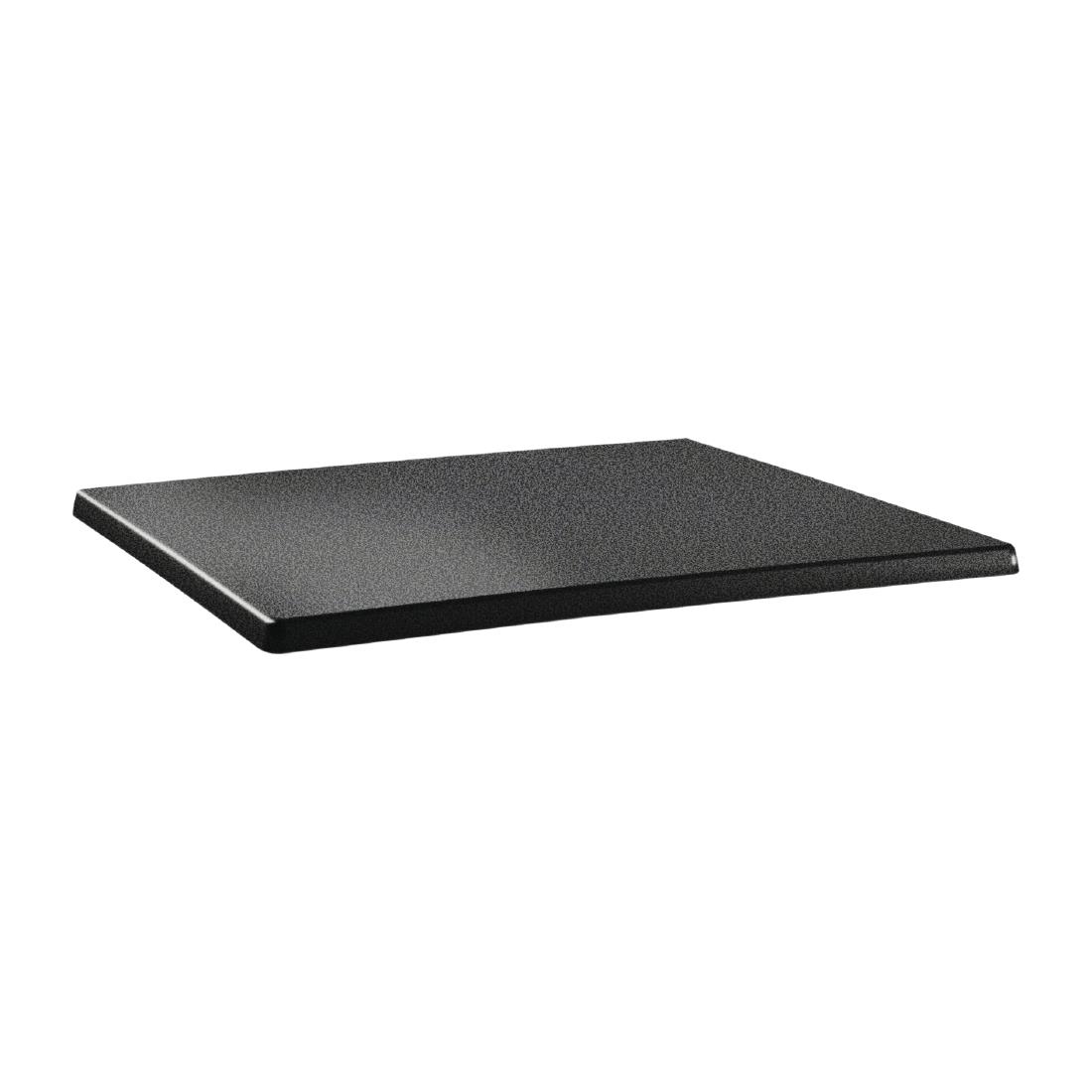 Topalit Classic Line rechteckige Tischplatte anthrazit 110 x 70cm