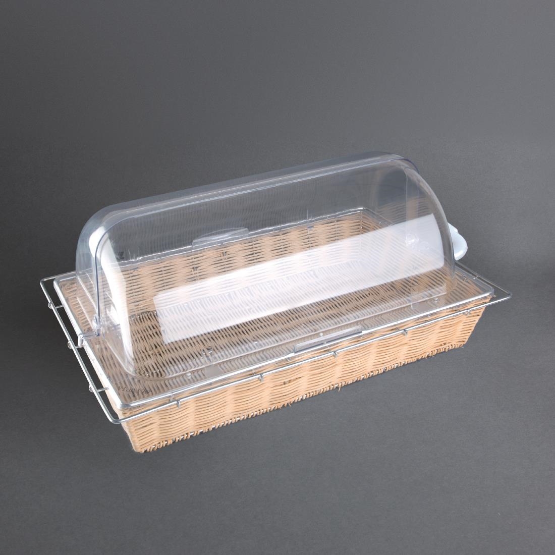 Olympia Rolltop Cover in Clear Made of Polycarbonate Size - GN 1/1