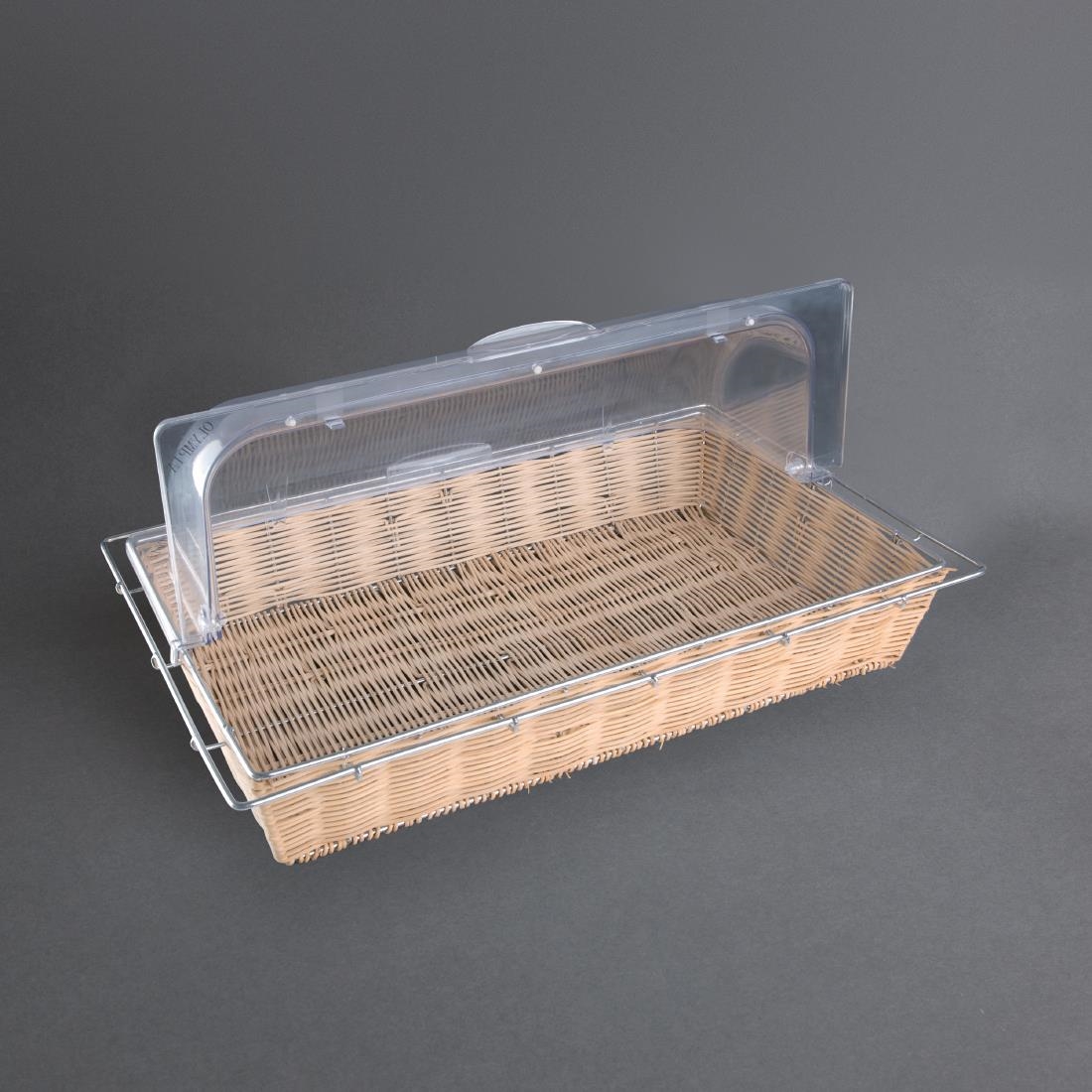 Olympia Rolltop Cover in Clear Made of Polycarbonate Size - GN 1/1