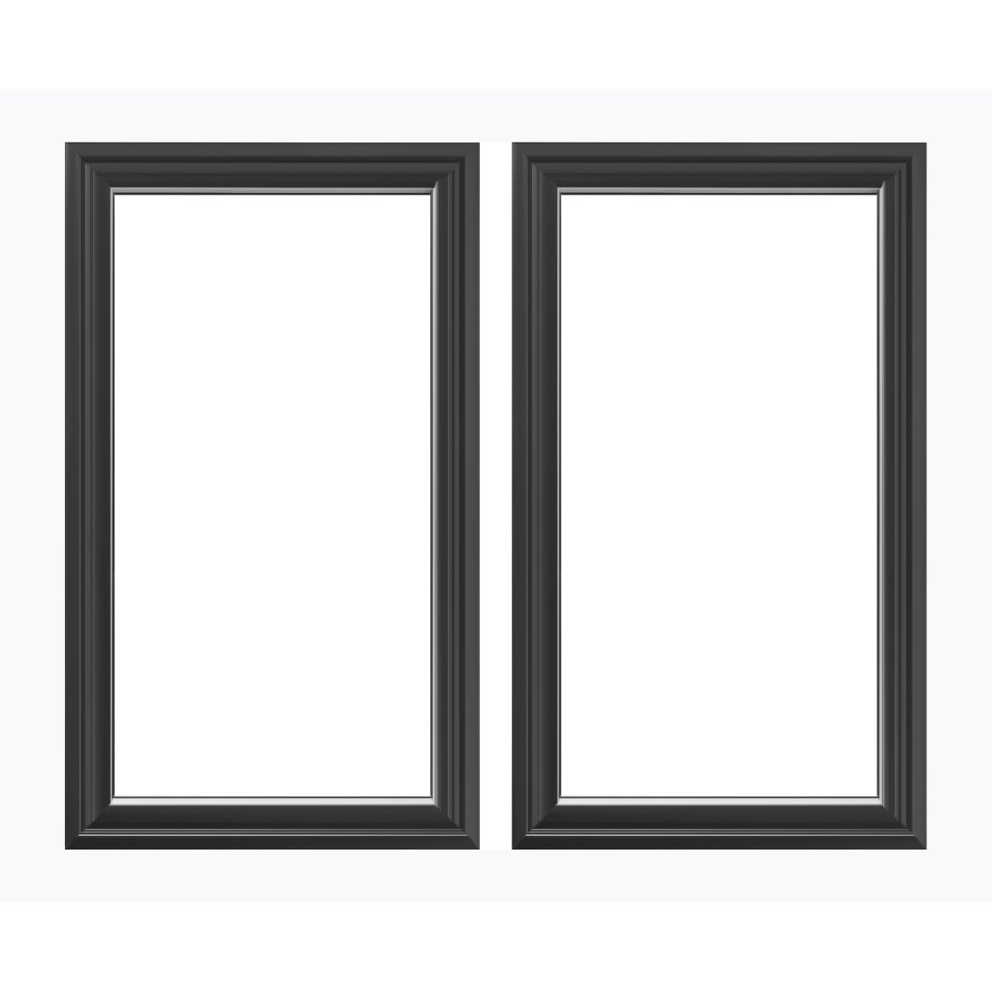 Polar Black Complete Glass Door Assembly (2 Pack)