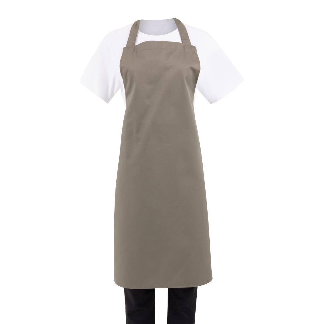 Whites Chefs Clothing Green Whites Bib Apron Olive
