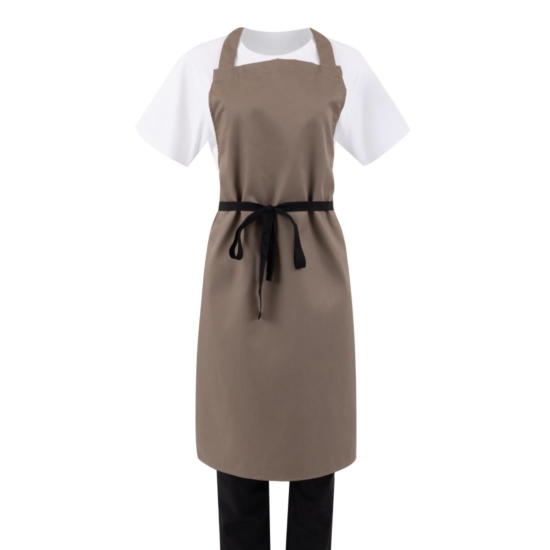 Whites Bib Apron Tan - B429 - Nisbets