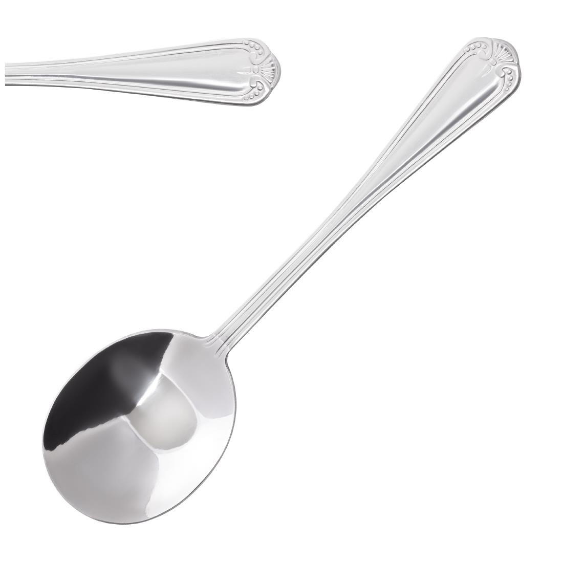 Olympia Silver Jesmond Soup Spoons (12 Pack)