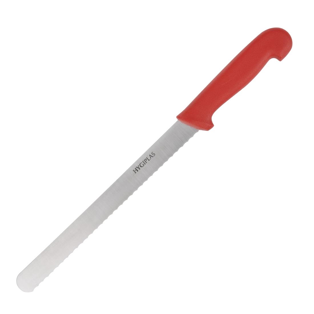 Hygiplas Red Serrated Slicer 25.5Cm