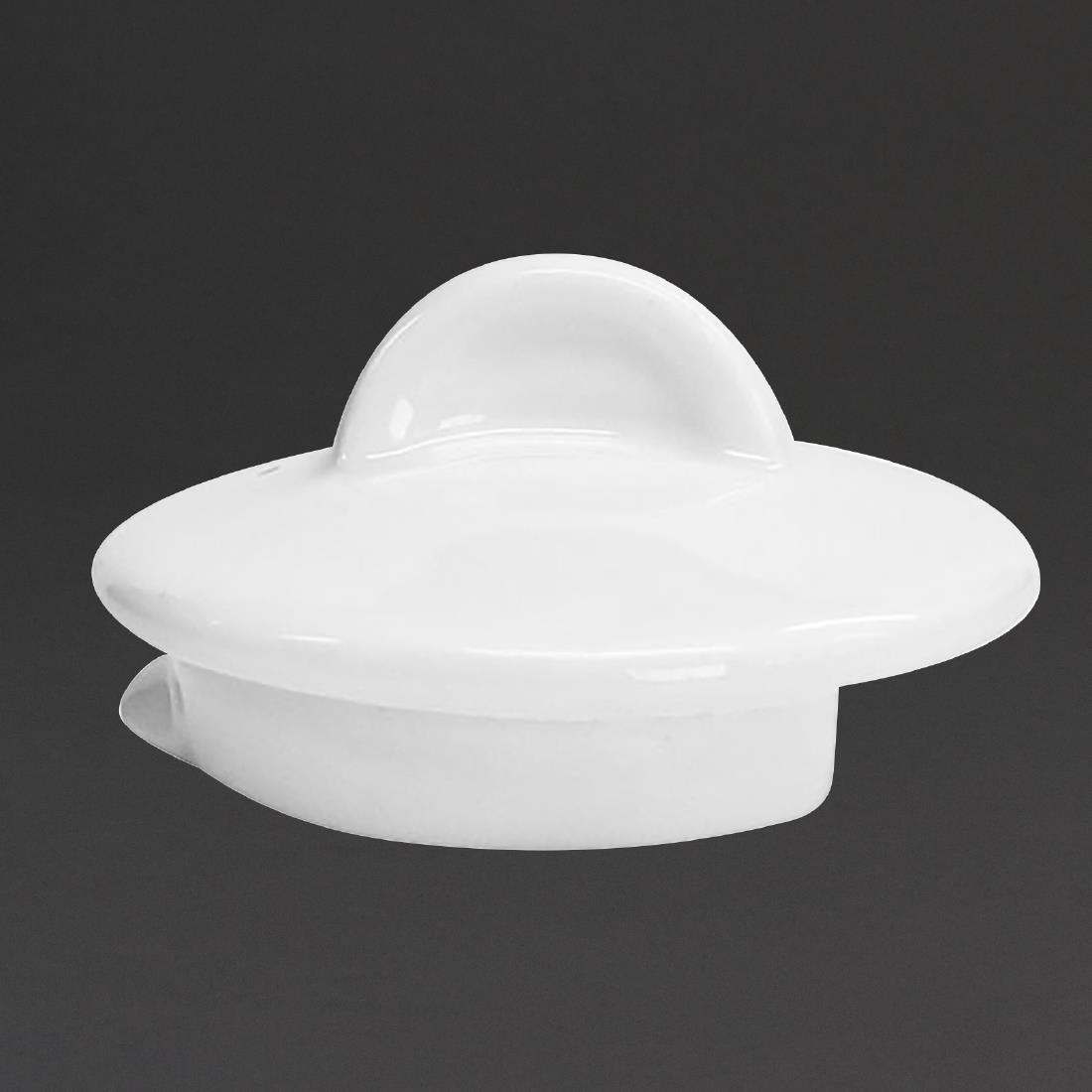 Churchill White Lids For 426Ml Alchemy Teapots (6 Pack)