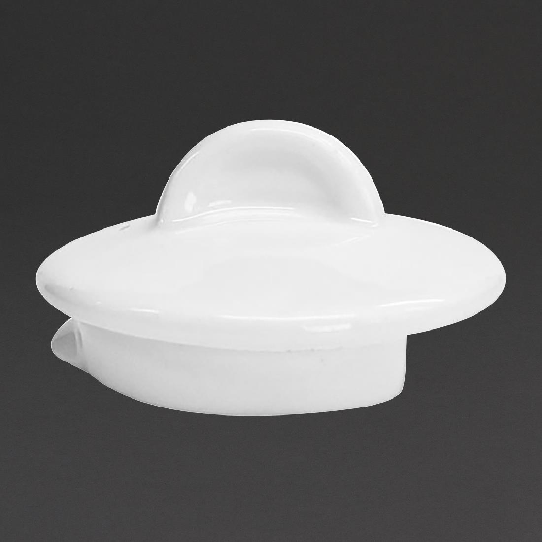 Churchill White Lids For 1Ltr Alchemy Teapots (6 Pack)