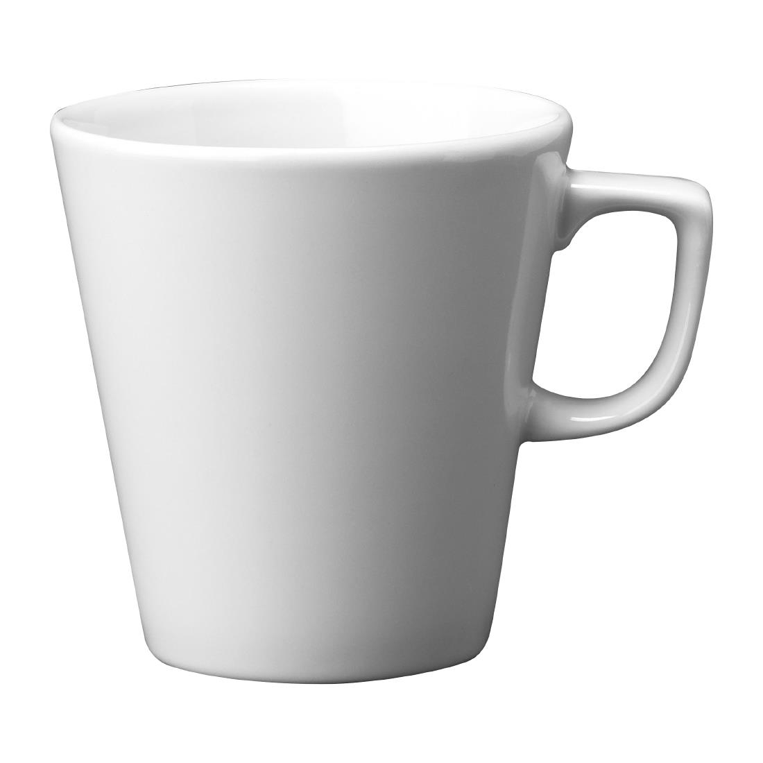 Churchill White Latte Cafe Mugs 400Ml (6 Pack)