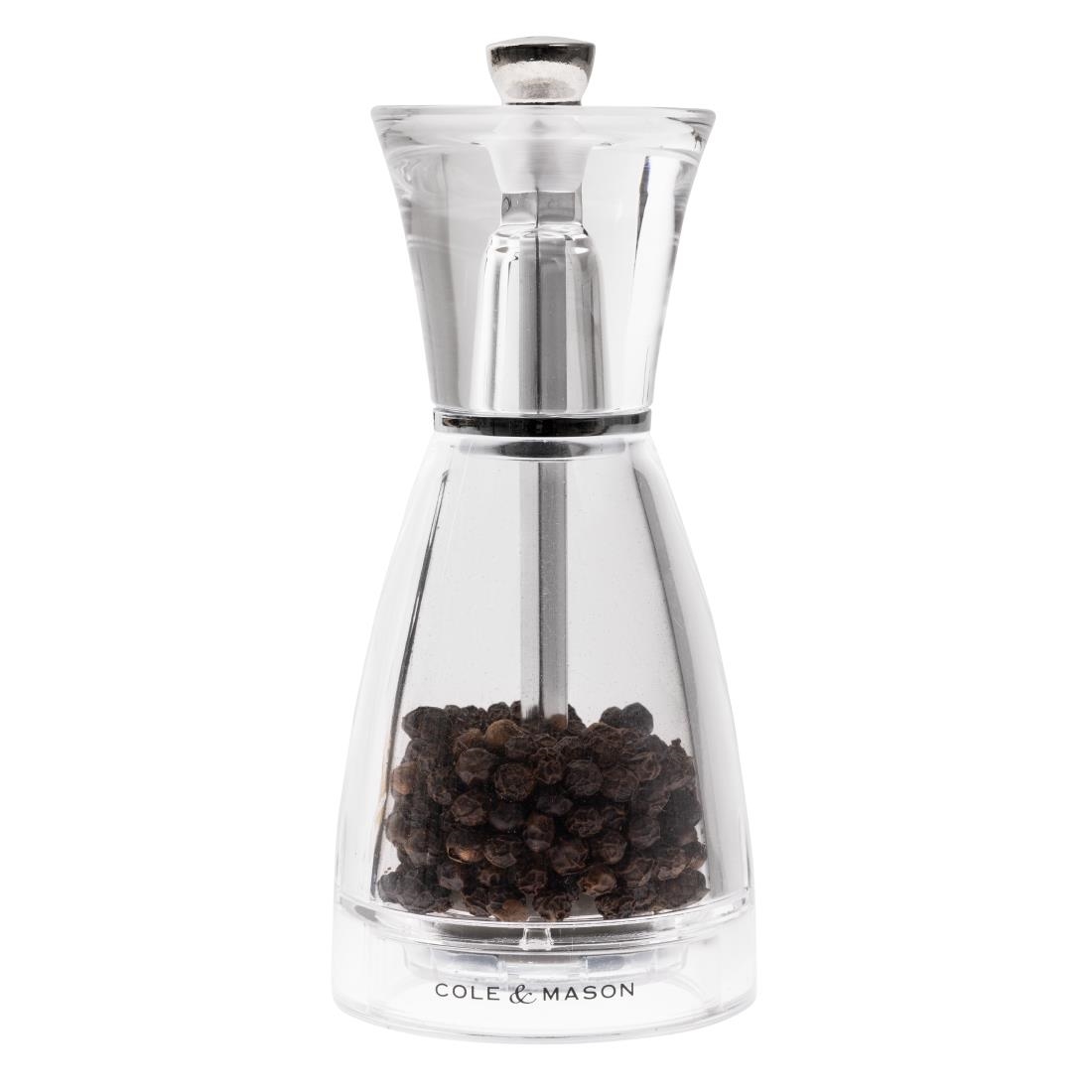 Cole & Mason Clear Pina Acrylic Pepper Mill