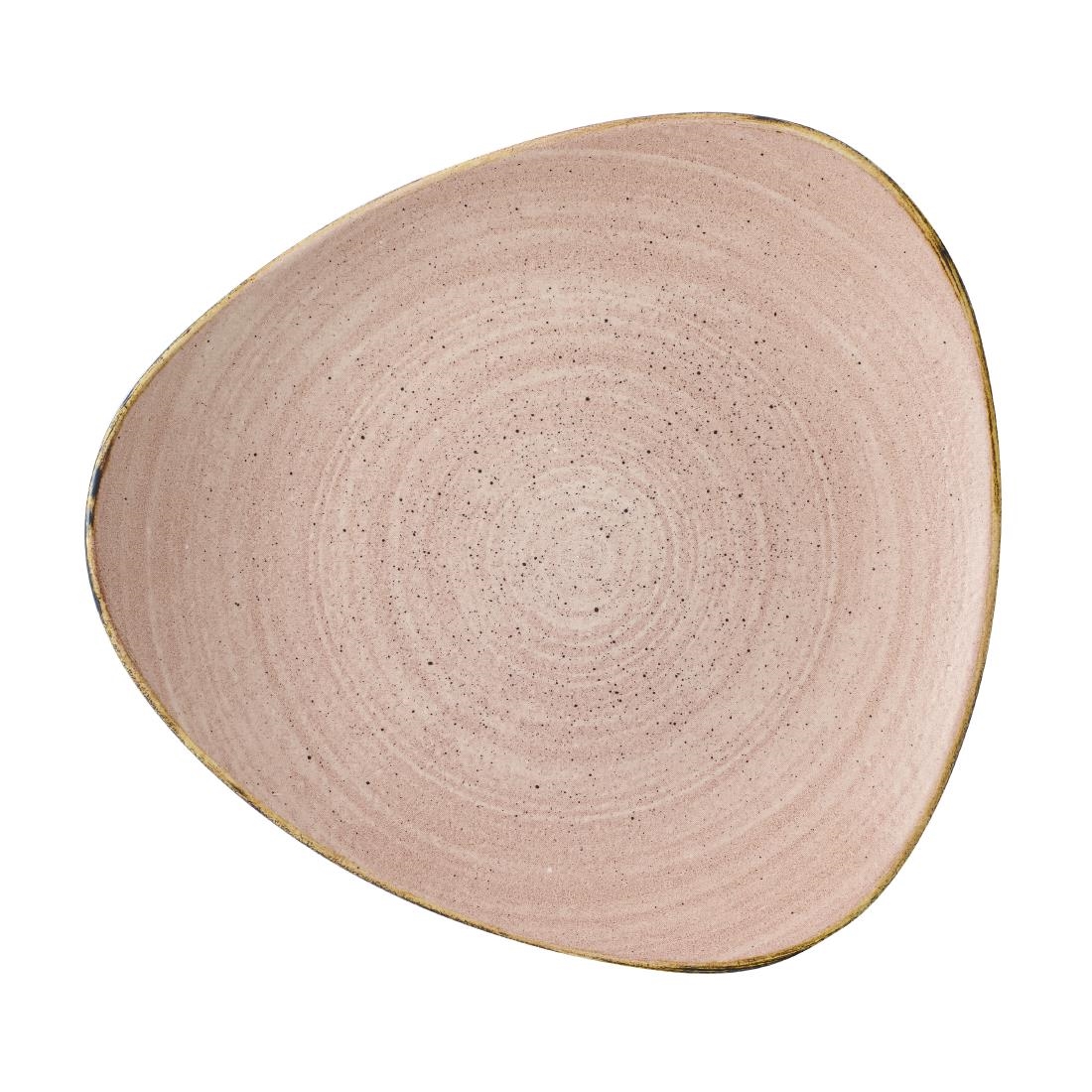 Churchill Pink Stonecast Raw Terracotta Lotus Plates 229Mm (12 Pack)