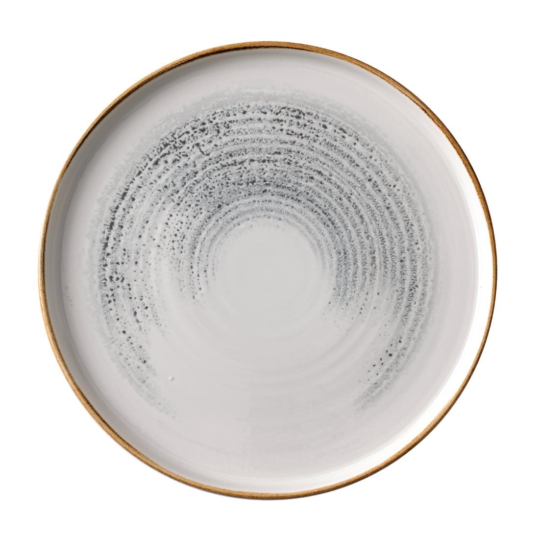 Churchill Grey Homespun Accents Walled Plates Jasper 260Mm (6 Pack)