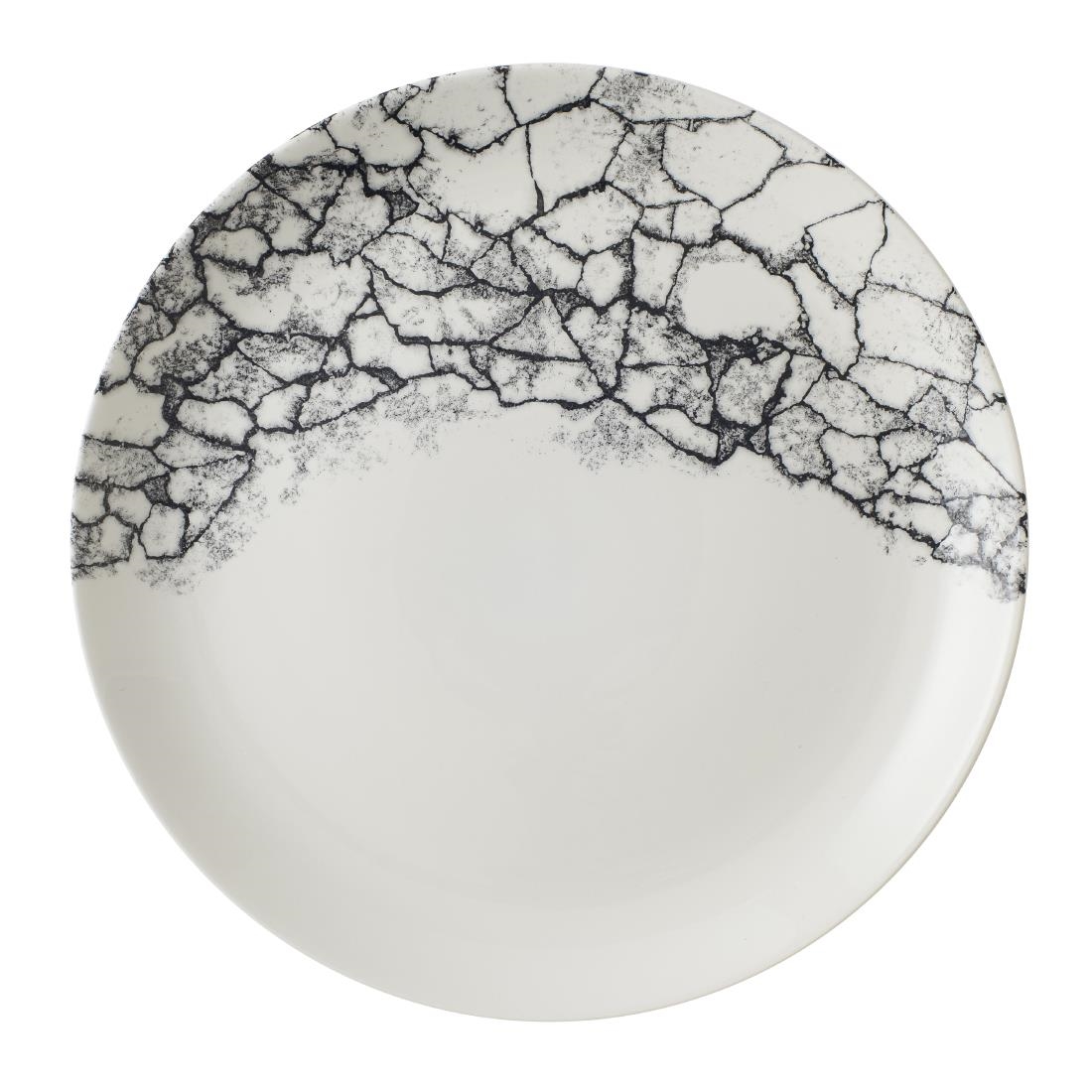 Churchill Black Kintsugi Accents Quartz Evolve Coupe Plates 288Mm (12 Pack)