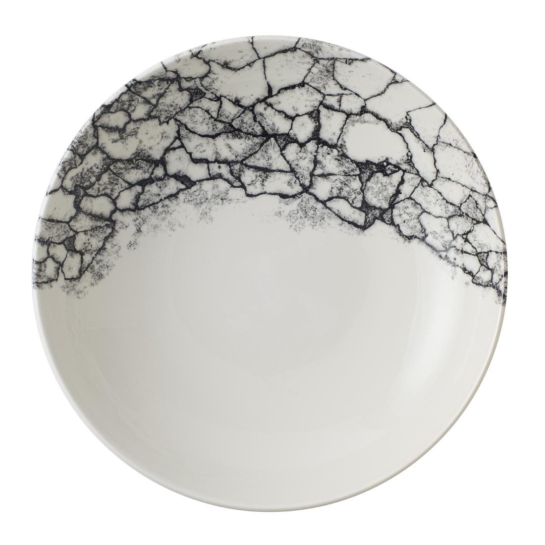 Churchill Black Kintsugi Accents Evolve Coupe Bowls Quartz 248Mm (12 Pack)