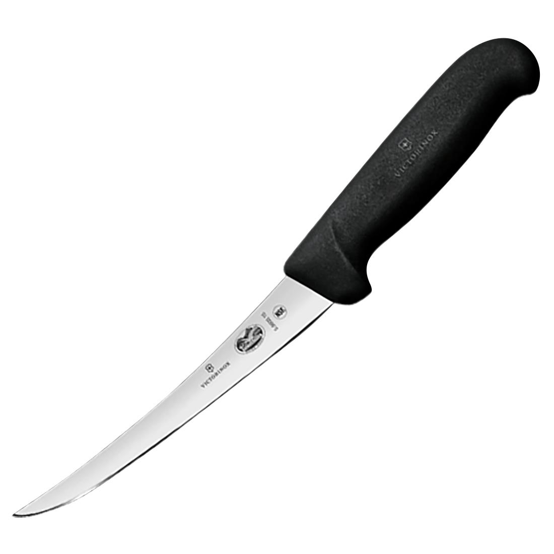 Victorinox Fibrox Boning Knife Narrow Curved Blade 15cm