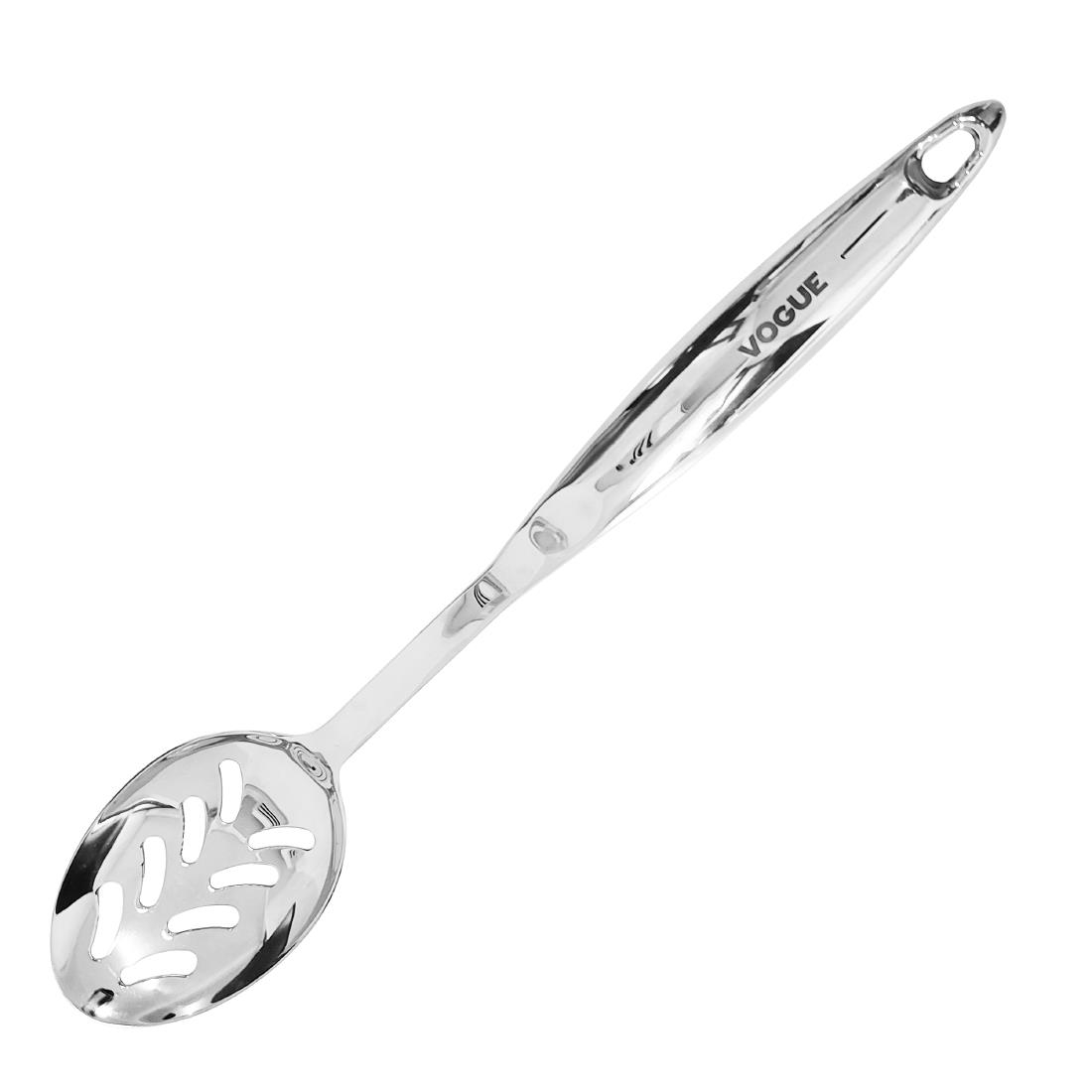 Vogue Silver Slotted Spoon 360Mm