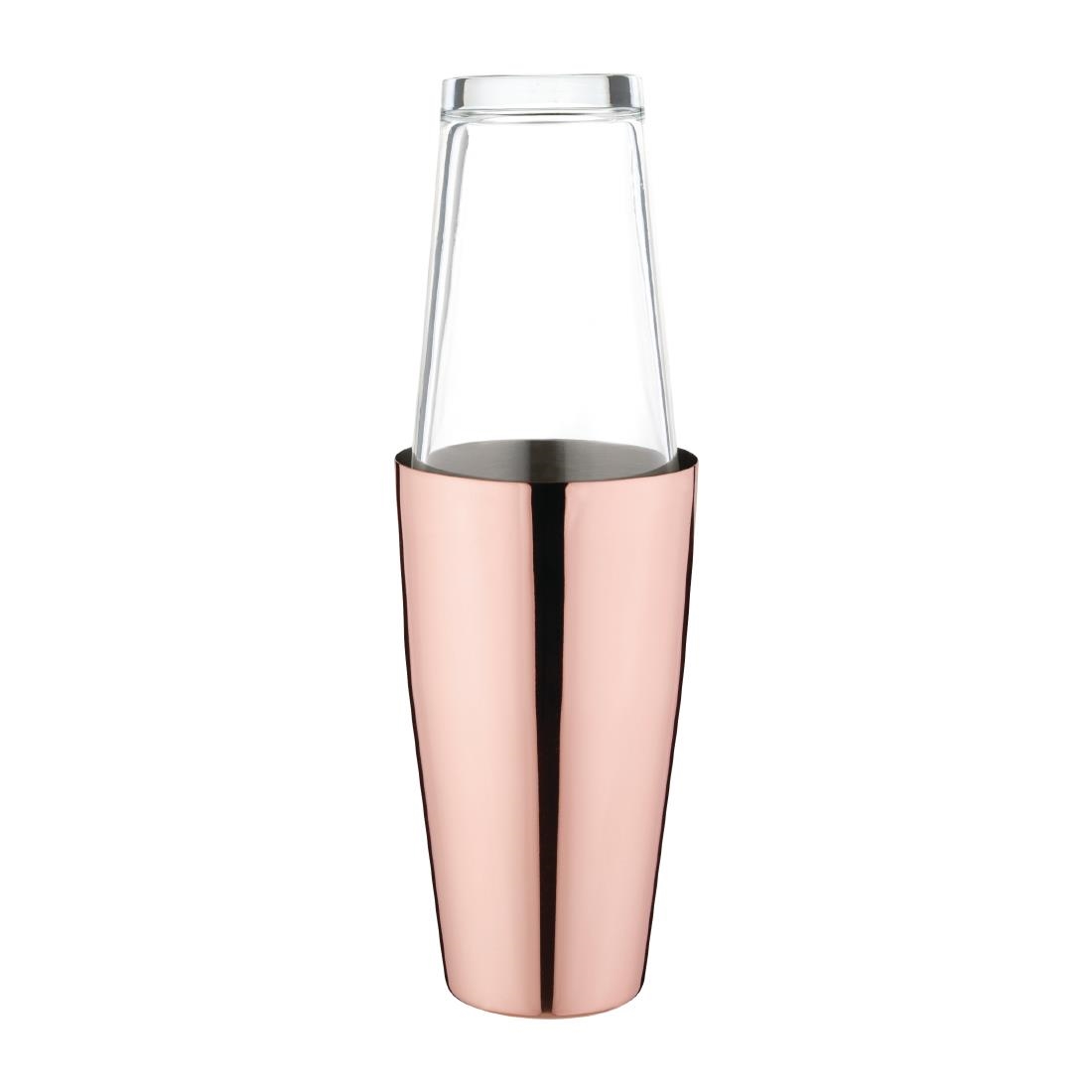 Olympia Boston Shaker in Copper - Lightweight / Stackable & Corrosion Resistant