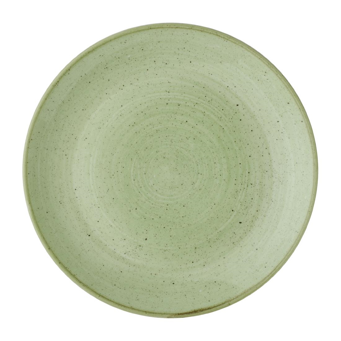 Churchill Green Stonecast Sage Coupe Plates 260Mm (12 Pack)