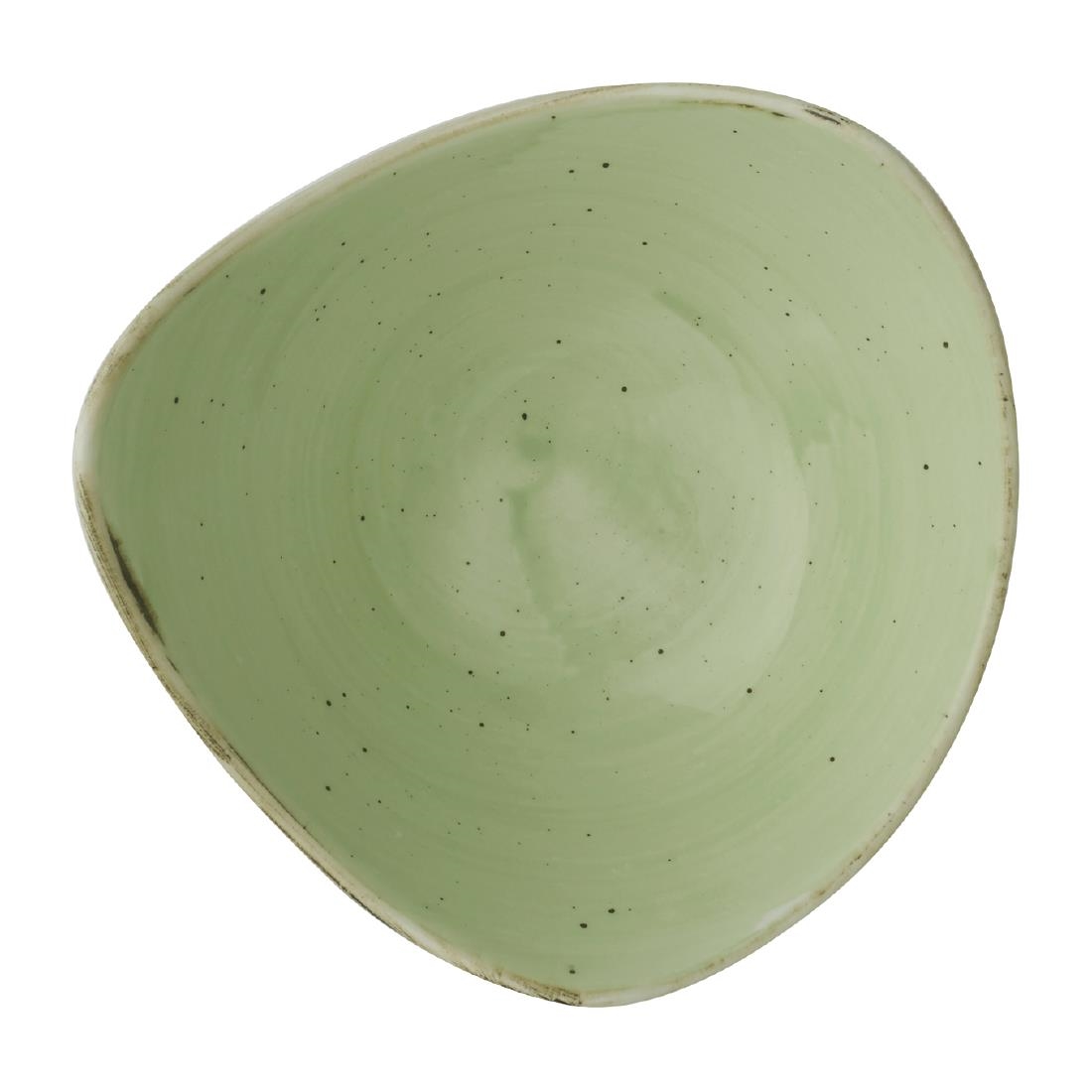 Churchill Green Stonecast Sage Triangle Bowls 185Mm (12 Pack)