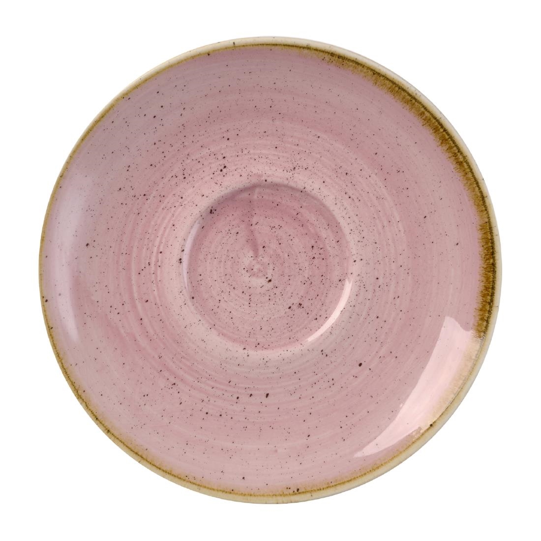 Churchill Pink Stonecast Petal Saucers 156Mm (12 Pack)