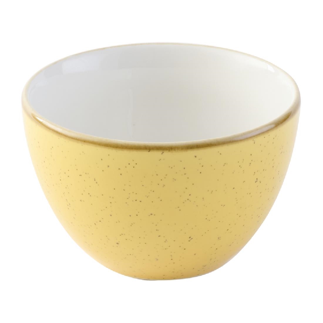 Churchill Yellow Stonecast Mustard Seed Sugar Bowls 227Ml (12 Pack)