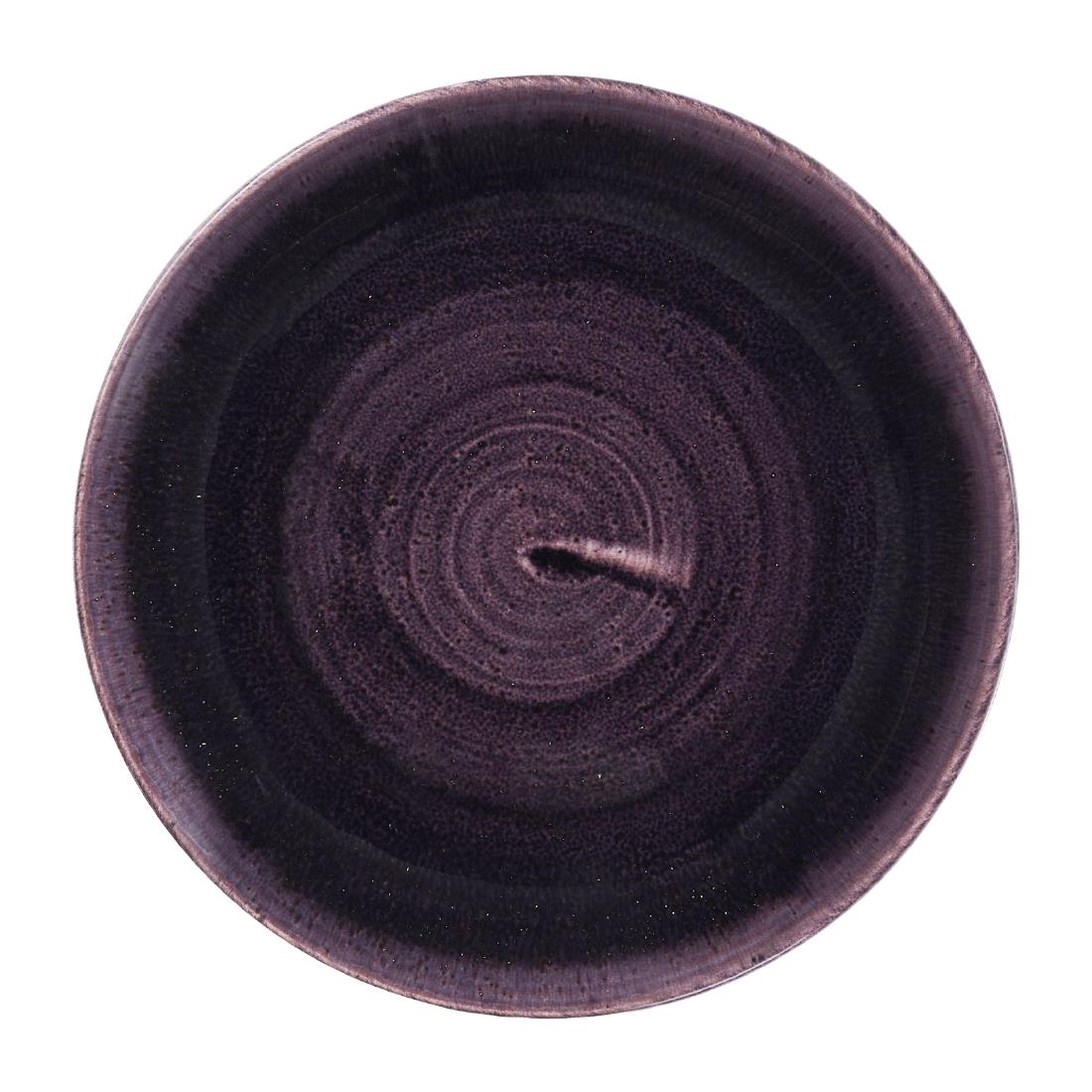 Churchill Purple Stonecast Patina Deep Coupe Plates 165Mm (12 Pack)
