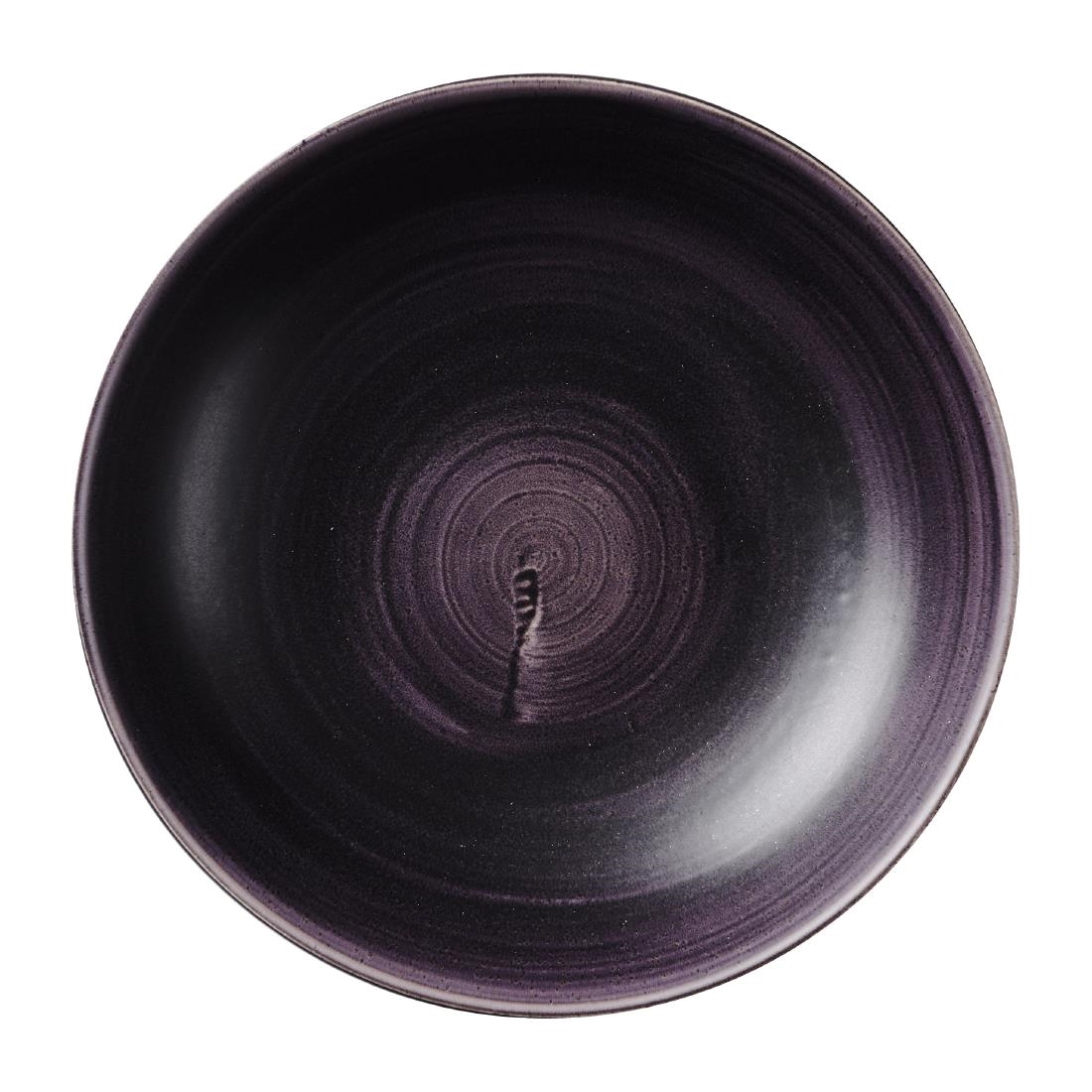 Churchill Purple Stonecast Patina Deep Coupe Bowls 248Mm (12 Pack)
