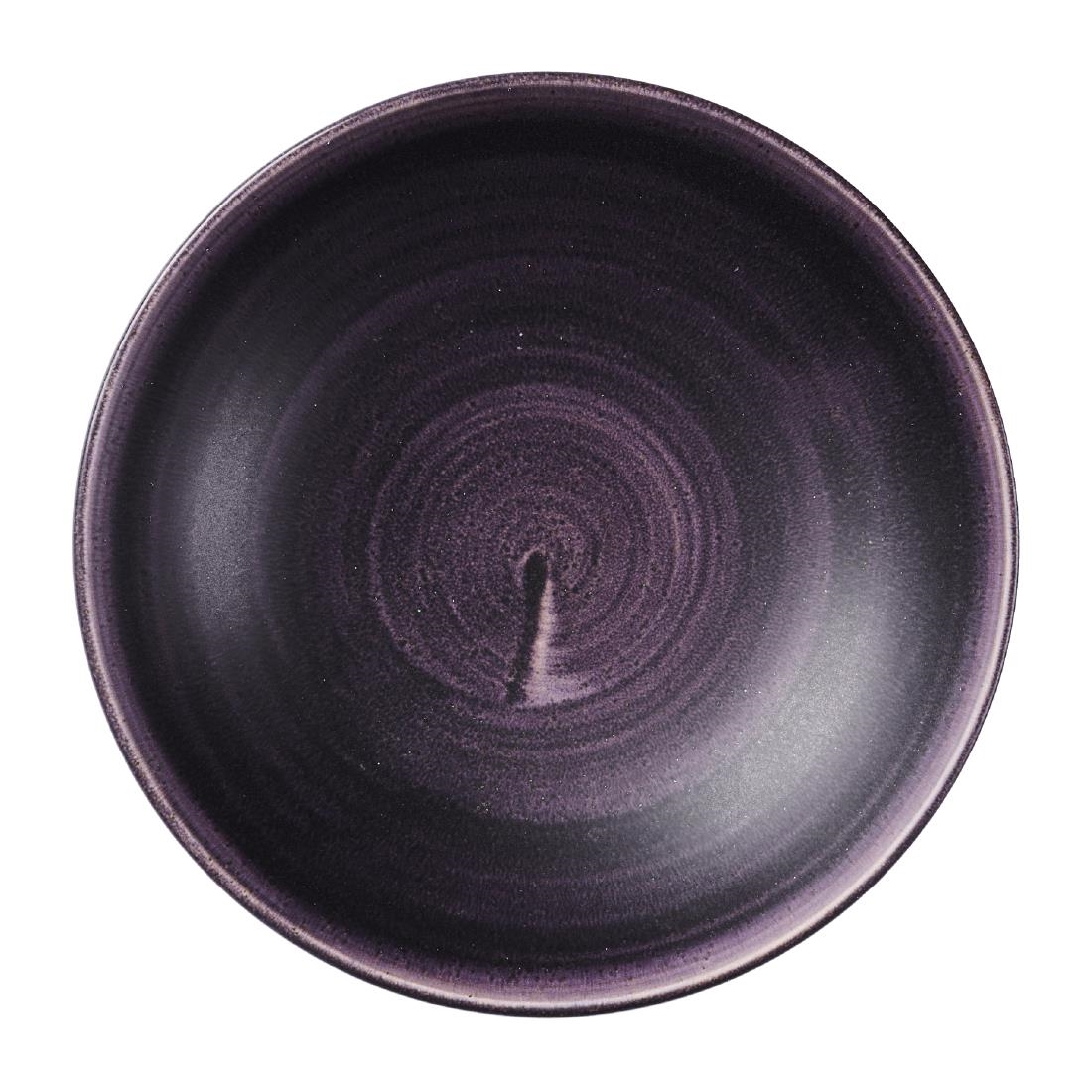Churchill Purple Stonecast Patina Deep Coupe Bowls 182Mm (12 Pack)
