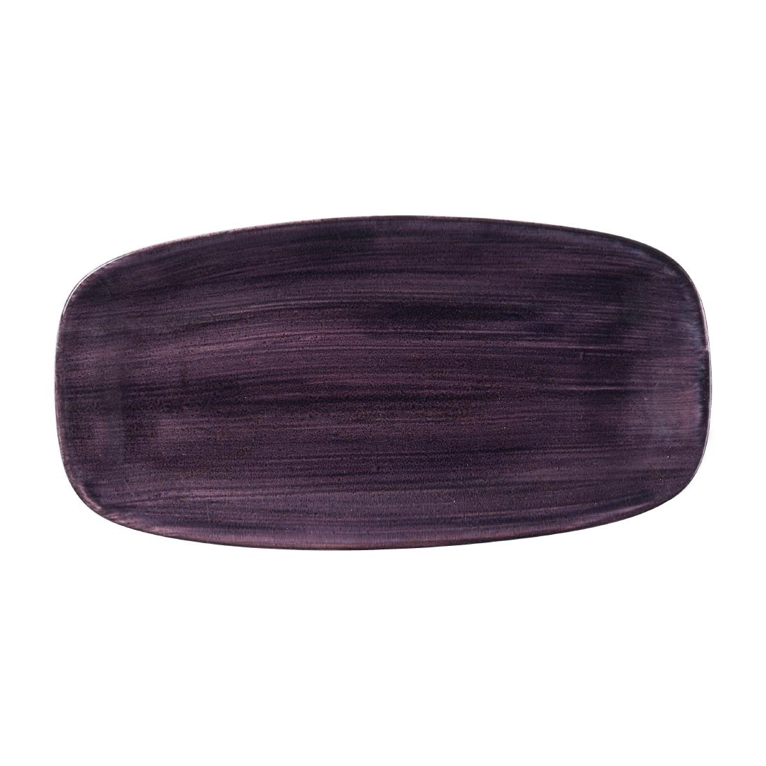 Churchill Purple Stonecast Patina Deep Chefs' Oblong Plates 298Mm (12 Pack)